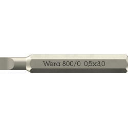 800/0 MICRO BITS VOOR SLEUFSCHROEVEN, 0.50 X 3 X 30 MM