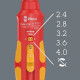 7508 VDE KRAFTFORM SAFE-TORQUE SPEED DRAAIMOMENTSCHROEVENDRAAIER, 0,4-2,0 NM, 9 X 0,4 NM X 0,8 NM X 1,2 NM X 1,6 NM X 2,0 NM X 192 MM