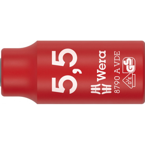 8790 B VDE ZYKLOP DOP, GEISOLEERD, VOORZIEN VAN 1/4" AANDRIJVING, 5.5 X 41 MM