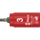 8740 B VDE HF ZYKLOP BITDOP, GEISOLEERD, MET 1/4" AANDRIJVING, MET VASTHOUDFUNCTIE VOOR BINNENZESKANTSCHROEVEN, 3 X 45 MM