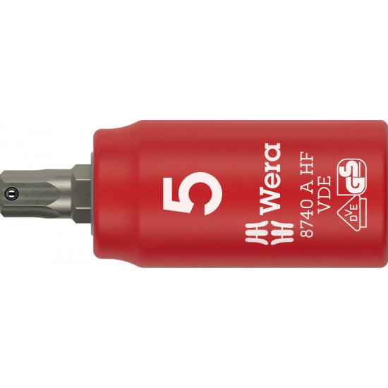 8740 B VDE HF ZYKLOP BITDOP, GEISOLEERD, MET 1/4" AANDRIJVING, MET VASTHOUDFUNCTIE VOOR BINNENZESKANTSCHROEVEN, 5 X 45 MM