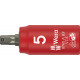 8740 B VDE HF ZYKLOP BITDOP, GEISOLEERD, MET 1/4" AANDRIJVING, MET VASTHOUDFUNCTIE VOOR BINNENZESKANTSCHROEVEN, 5 X 45 MM