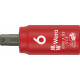 8740 B VDE HF ZYKLOP BITDOP, GEISOLEERD, MET 1/4" AANDRIJVING, MET VASTHOUDFUNCTIE VOOR BINNENZESKANTSCHROEVEN, 6 X 45 MM