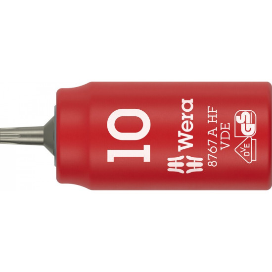 8767 C VDE HF TORX® ZYKLOP BITDOP, GEISOLEERD, MET 1/4" AANDRIJVING, MET VASTHOUDFUNCTIE, TX 10 X 36 MM
