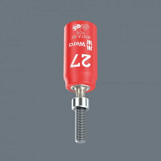8767 C VDE HF TORX® ZYKLOP BITDOP, GEISOLEERD, MET 1/4" AANDRIJVING, MET VASTHOUDFUNCTIE, TX 10 X 36 MM
