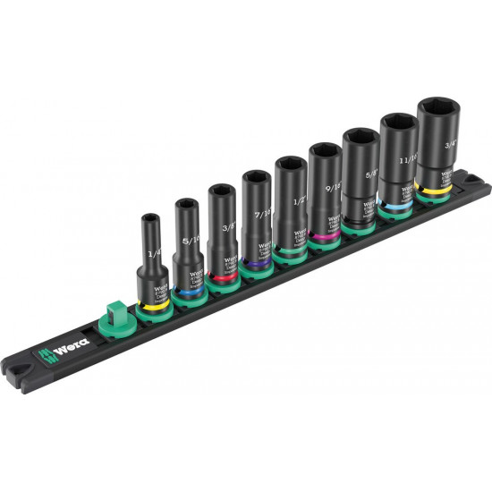 9661 DOP-MAGNEETSTRIP B IMPAKTOR DEEP IMPERIAL 1 DOPPENSET, 3/8" AANDRIJVING, 9-DELIG