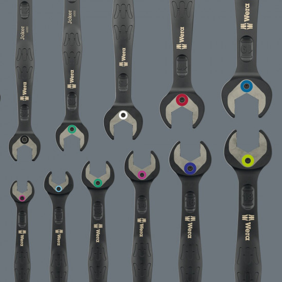 6000 JOKER BLACK EDITION 11 SET 1 STEEK-RINGRATELSLEUTELSET, 11-DELIG