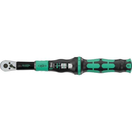 CLICK-TORQUE LOCK A 5 DRAAIMOMENTSLEUTEL, INSTELBAAR, TORQUE LOCK FUNCTIE, OMSCHAKELRATEL, RECHTSOM VASTDRAAIEN, 2,5-25 NM, 1/4" X 2.5-25 NM