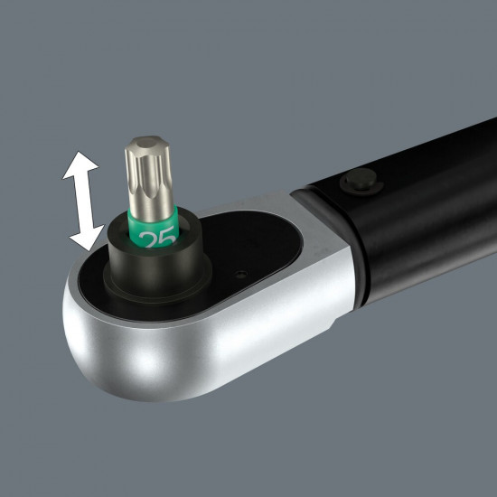 CLICK-TORQUE LOCK A 6 DRAAIMOMENTSLEUTEL, INSTELBAAR, TORQUE LOCK FUNCTIE, OMSCHAKELRATEL, RECHTSOM VASTDRAAIEN, 2,5-25 NM, 1/4" X 2.5-25 NM