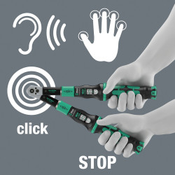 CLICK-TORQUE LOCK A 6 R/L DRAAIMOMENTSLEUTEL, INSTELBAAR, TORQUE LOCK FUNCTIE, DOORLOPENDE BITOPNAME (1/4"), 2,5-25 NM, 1/4" X 2.5-25 NM