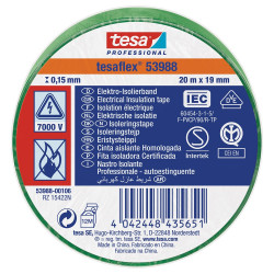 53988 SPVC ELECTRICAL TAPE GREEN 20M X 19MM 20 19 GREEN