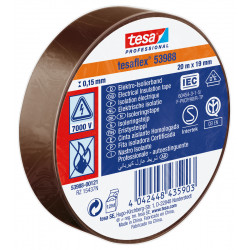 53988 SPVC ELECTRICAL TAPE BROWN 20M X 19MM 20 19 BROWN