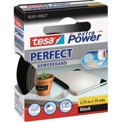 TESA EXTRA POWER® PERFECT 2.75M X 19 MM ZWART