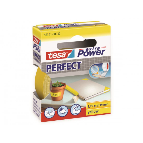 TESA EXTRA POWER® PERFECT 2.75M X 19 MM GEEL