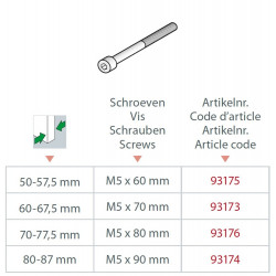 CILINDERKOPSCHR. M5X70 VOOR VH ROZ. DD 60-67,5 MM