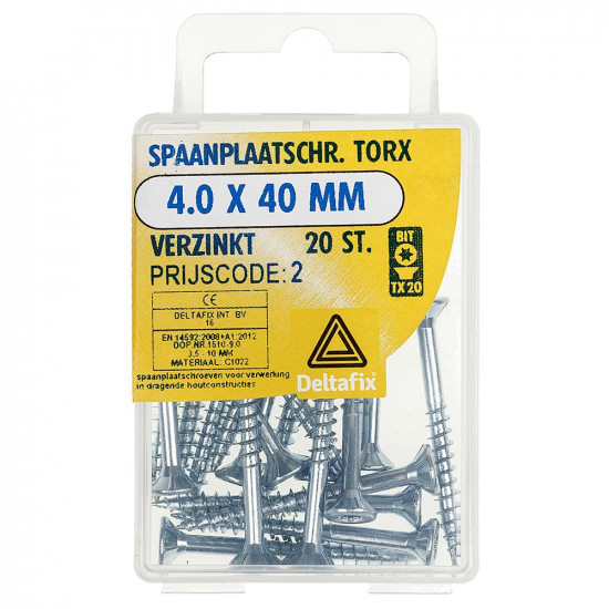 SPAANPLAATSCHROEF PK TX MET NIBS+SNIJPUNT VZ 5.0 X 25 MM 25ST