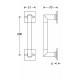 DEURGREEP BH OP VIERK R. MGN 600MM