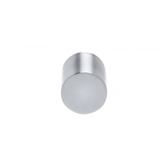 STAR VOORDEURKNOP 50MM OP ROZET, RVS MAT