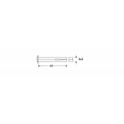 WISSELSTIFT MET AANSLAG Q8MMX60MM YVZ