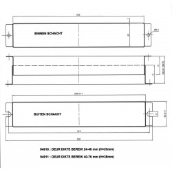 BRIEVENBUSSCHACHT 24-38MM RVS MAT