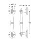 DEURGREEP ROMAN OP ROND ROZET MGN 180MM