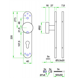 AFDEKSCHILD PL RVS MAT PC72 LS