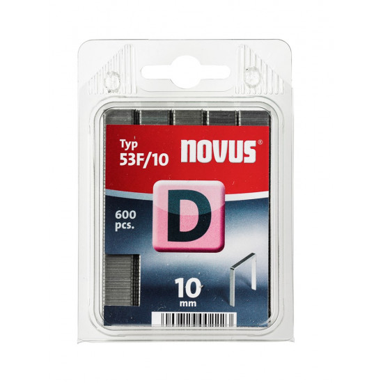 NOV 600PC FLAT WIRE STAPLE 10MM