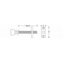 BELEGSCHROEF HART 45X6MM YZ