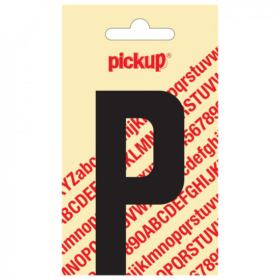 LETTER P 90MM ZWART 31002090P