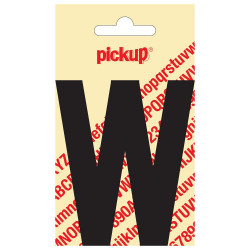 LETTER W 90MM ZWART 31002090W