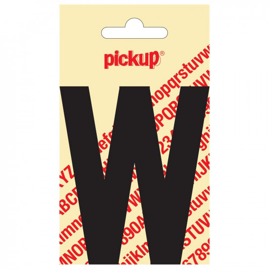 LETTER W 90MM ZWART 31002090W