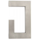 CUVETTE PIECE RECTANGLE OUVERTE MASSIVE INOX MAT