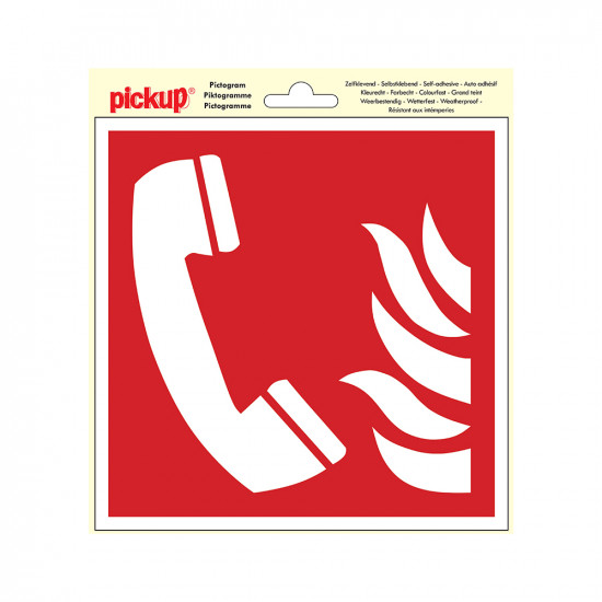 PICTO VERPAKT 20X20 CM PLAATS TELEFOON ALARMERING