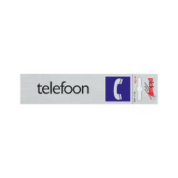 BORD ALULOOK TELEFOON 165X44 MM ZELFKLEVEND