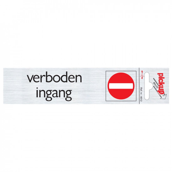 PLAAT ALUM. VERB.INGANG 4612
