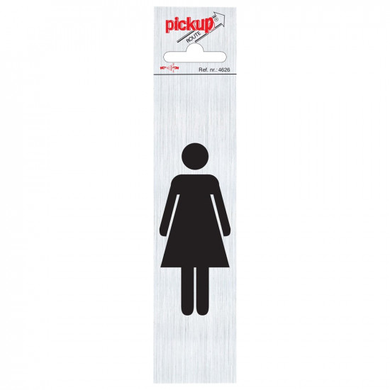 BORD ALULOOK DAMES SYMBOOL STAAND 165X44 MM ZELFKLEVEND