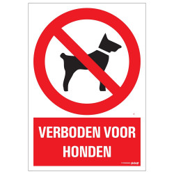 BORD VERBODEN VOOR HONDEN 230X330 MM
