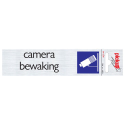 BORD ALULOOK CAMERABEWAKING 165X44 MM ZELFKLEVEND