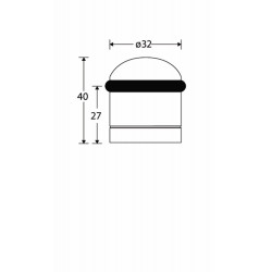 DEURBUFFER CILINDER 43MM MGN