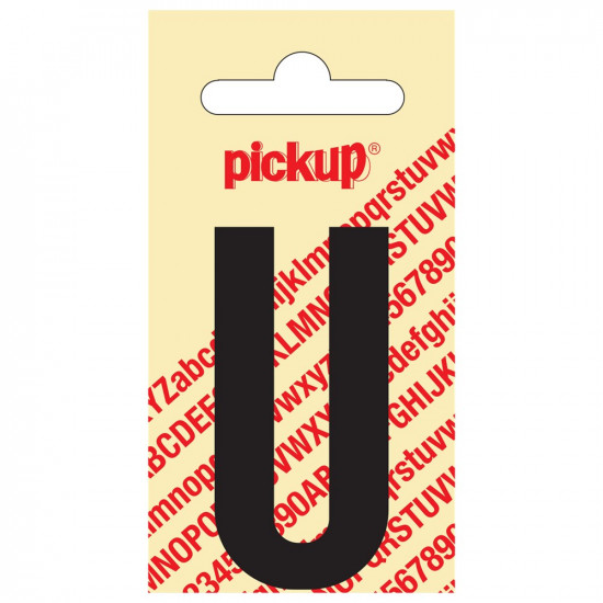 LETTER U 60MM ZWART 31002060U