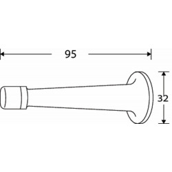DEURBUFFER 95MM MGN