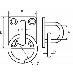 RA 8 I ZL / AANLEGRING 8MM RVS AISI 316 PER ST. GELABELD