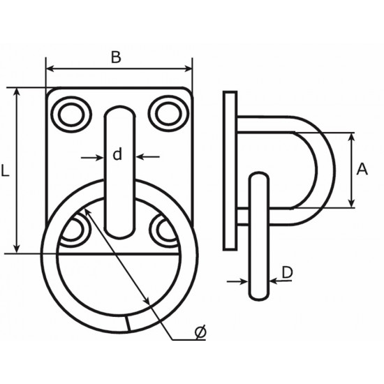 RA 8 I ZL / AANLEGRING 8MM RVS AISI 316 PER ST. GELABELD