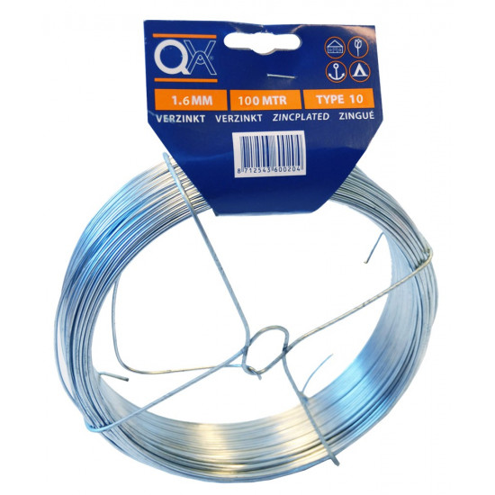 QX DRAAD NO. 10 50M X 1.5MM IJZER VERZINKT