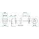 WC GARNITUUR PL RVS MAT WC 8MM R/W/G