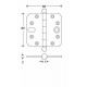 VEILIGHEIDSSCHARNIER ROH 89X89 MMZ BOL