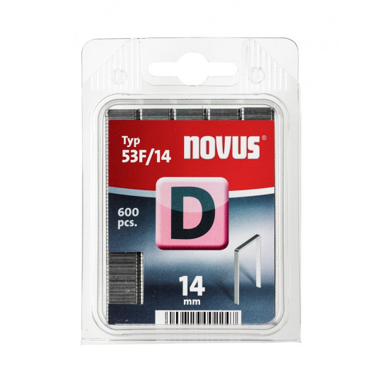 NOVUS, VLAKDRAAD NIETEN, D 53F 14MM, 600 ST.