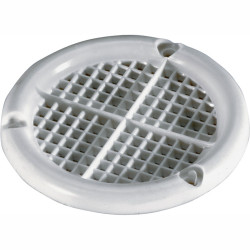 VENTILATIEROZET 45MM KUNSTSTOF WIT