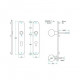 BLINDSCHILD (AFDEK) AFGEROND LS RVS MAT BLIND-BEV