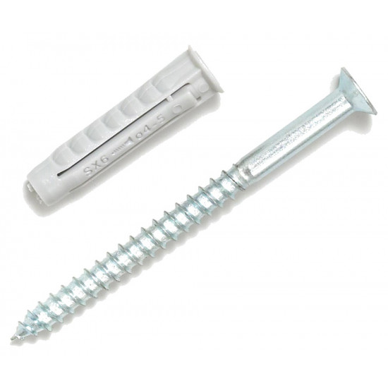 SCHRAUBENSET 11602 4,5X60 MM STAHL VERZINKT MIT DUBELN UND SCHRAUBEN (NL+BE)
